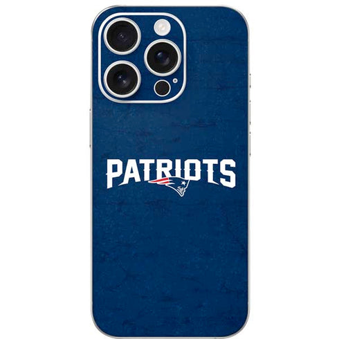 NFL New England Patriots Distressed iPhone 16 Pro Skin