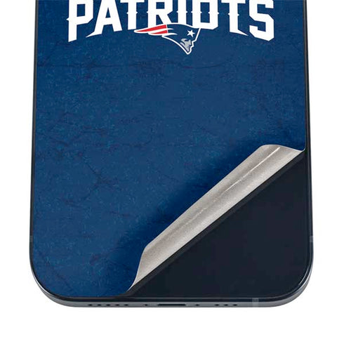 NFL New England Patriots Distressed iPhone 16 Skin