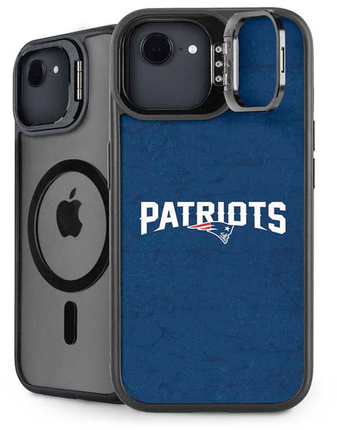 NFL New England Patriots Distressed iPhone 16e Kickstand Case