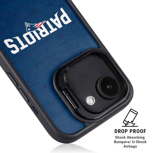 NFL New England Patriots Distressed iPhone 16e Kickstand Case