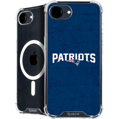 NFL New England Patriots Distressed iPhone 16e MagSafe Case