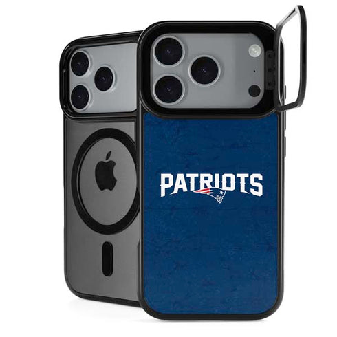 NFL New England Patriots Distressed iPhone 18 Pro Kickstand Case