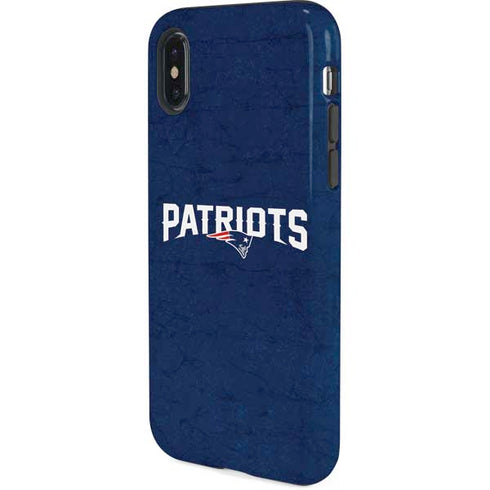 NFL New England Patriots Distressed iPhone XS Pro Case