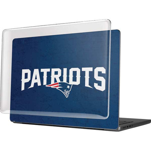 NFL New England Patriots Distressed MacBook Pro 14in (2021-24) Case plus Skin
