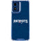 NFL New England Patriots Distressed Moto G 5G (2024) Clear Case