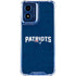 NFL New England Patriots Distressed Moto G 5G (2024) Clear Case