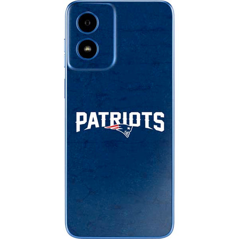 NFL New England Patriots Distressed Moto G Play 4G (2024) Skin