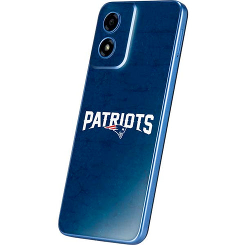 NFL New England Patriots Distressed Moto G Play 4G (2024) Skin