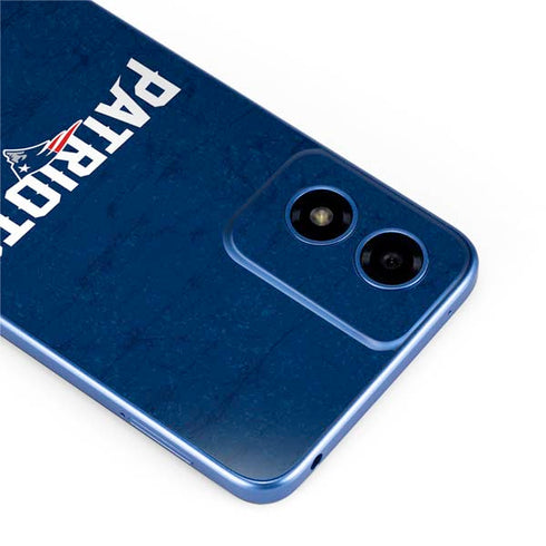 NFL New England Patriots Distressed Moto G Play 4G (2024) Skin