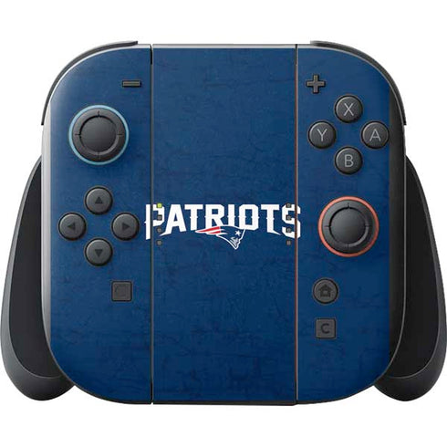 NFL New England Patriots Distressed Nintendo Switch 2 (2025) with Joy-Con Skin