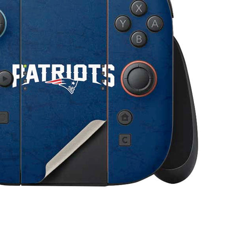 NFL New England Patriots Distressed Nintendo Switch 2 (2025) Joy-Con Controller Skin