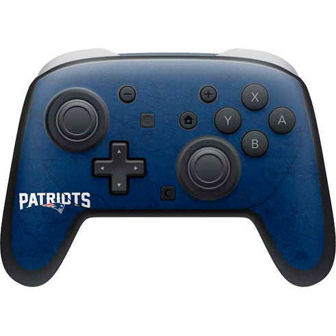 NFL New England Patriots Distressed Nintendo Switch 2 (2025) Pro Controller Skin