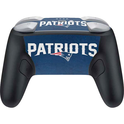NFL New England Patriots Distressed Nintendo Switch 2 (2025) Pro Controller Skin