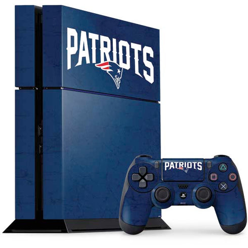 NFL New England Patriots Distressed PlayStation PS4 Skins