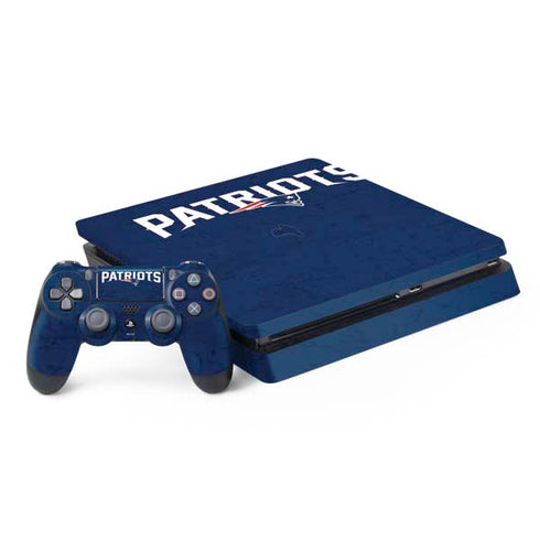 NFL New England Patriots Distressed PlayStation PS4 Skins