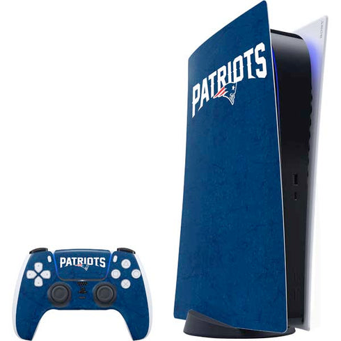 NFL New England Patriots Distressed PlayStation PS5 Skins