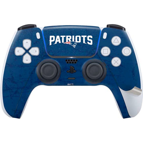 NFL New England Patriots Distressed PS5 Pro Disk Bundle Skin