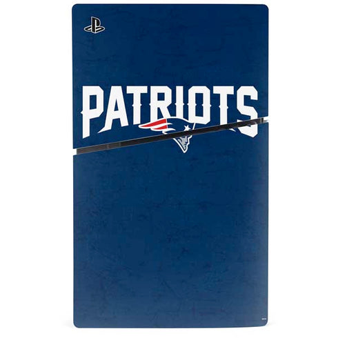 NFL New England Patriots Distressed PS5 Slim Digital Edition Console Skin