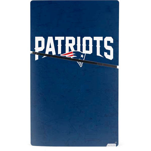 NFL New England Patriots Distressed PS5 Slim Digital Edition Console Skin
