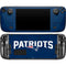 NFL New England Patriots Distressed Steam Deck Handheld Gaming Computer OLED Skin