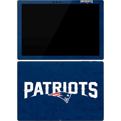 NFL New England Patriots Distressed Surface Pro 7 Skin