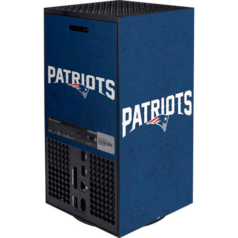 NFL New England Patriots Distressed XBox Series X Digital Edition Bundle Skin