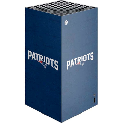 NFL New England Patriots Distressed XBox Series X Digital Edition Console Skin