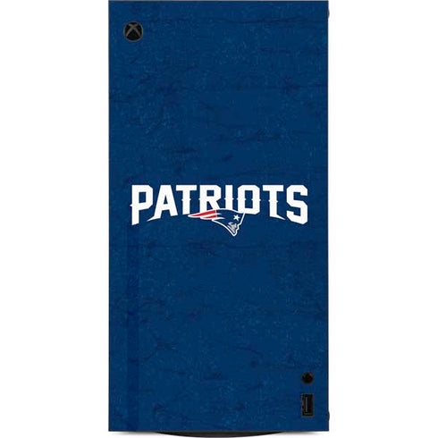 NFL New England Patriots Distressed XBox Series X Digital Edition Console Skin
