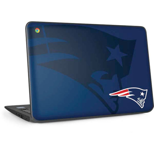 NFL New England Patriots Double Vision HP Chromebook Skin