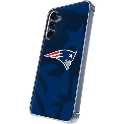 NFL New England Patriots Double Vision Galaxy A35 5G Clear Case