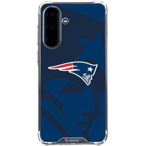 NFL New England Patriots Double Vision Galaxy A36 5G Clear Case