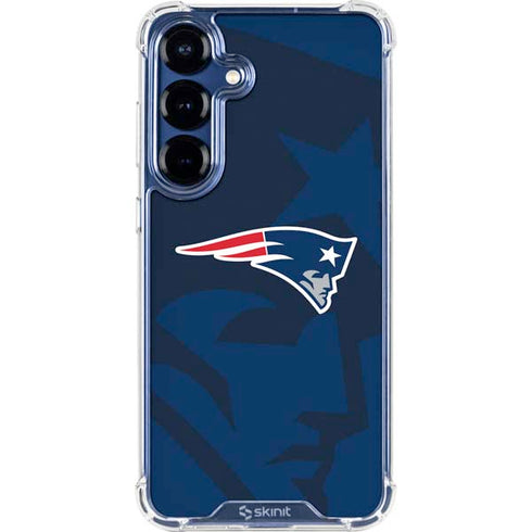 NFL New England Patriots Double Vision Galaxy S25 Clear Case