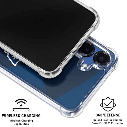 NFL New England Patriots Double Vision Galaxy S25 FE Clear Case