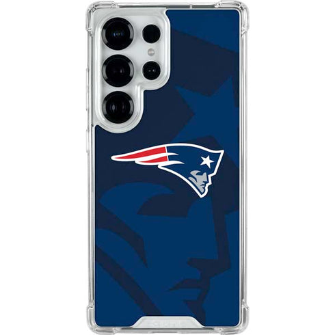 NFL New England Patriots Double Vision Galaxy S25 Ultra Clear Case