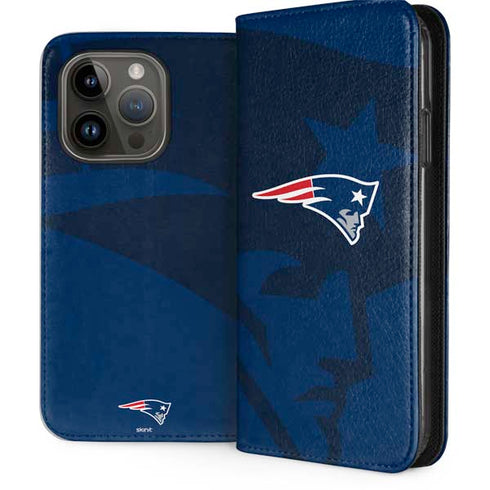 NFL New England Patriots Double Vision iPhone 15 Pro Folio Case