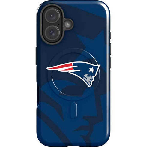 NFL New England Patriots Double Vision iPhone 16 Magsafe Impact Case