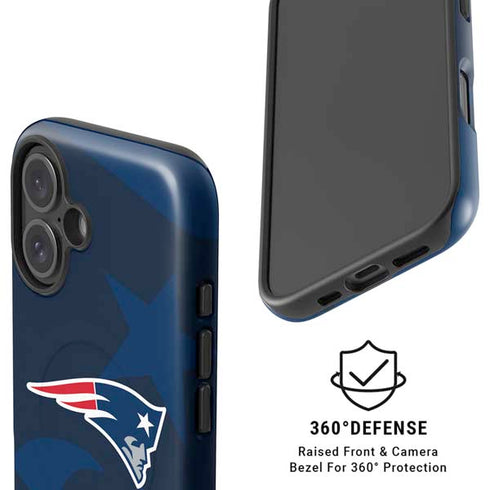 NFL New England Patriots Double Vision iPhone 16 Magsafe Impact Case