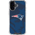 NFL New England Patriots Double Vision iPhone 16 Plus Clear Case