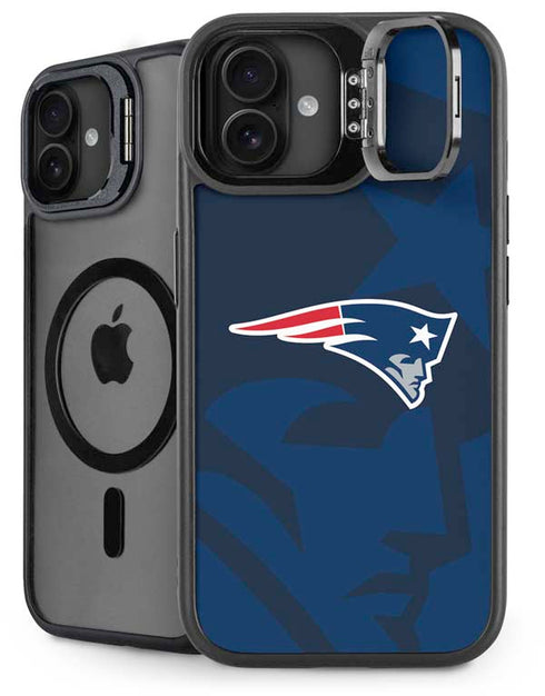 NFL New England Patriots Double Vision iPhone 16 Plus Kickstand Case