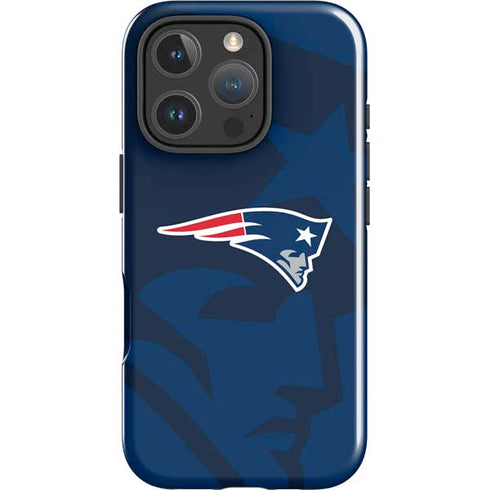 NFL New England Patriots Double Vision iPhone 16 Pro Max Impact Case