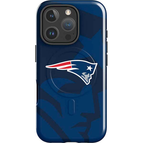 NFL New England Patriots Double Vision iPhone 16 Pro Max Magsafe Impact Case
