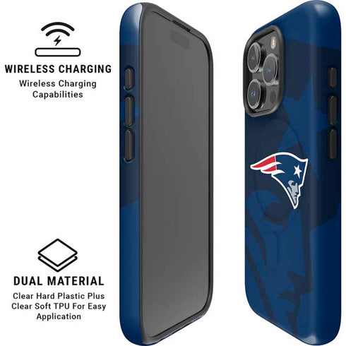 NFL New England Patriots Double Vision iPhone 16 Pro Max Magsafe Impact Case