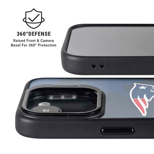 NFL New England Patriots Double Vision iPhone 16e Kickstand Case