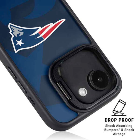 NFL New England Patriots Double Vision iPhone 16e Kickstand Case