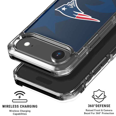 NFL New England Patriots Double Vision iPhone 17 Air Clear Case