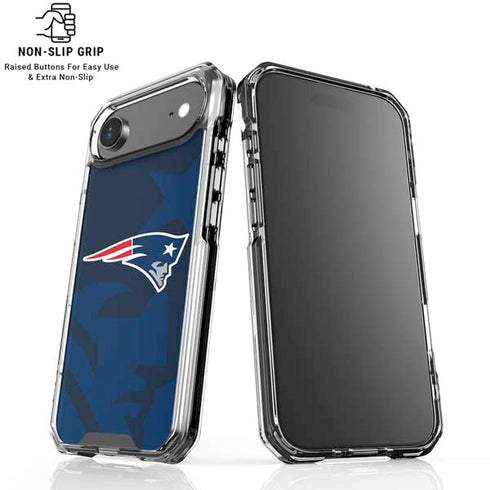 NFL New England Patriots Double Vision iPhone 17 Air Clear Case