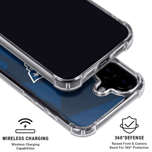 NFL New England Patriots Double Vision iPhone 17 Clear Case
