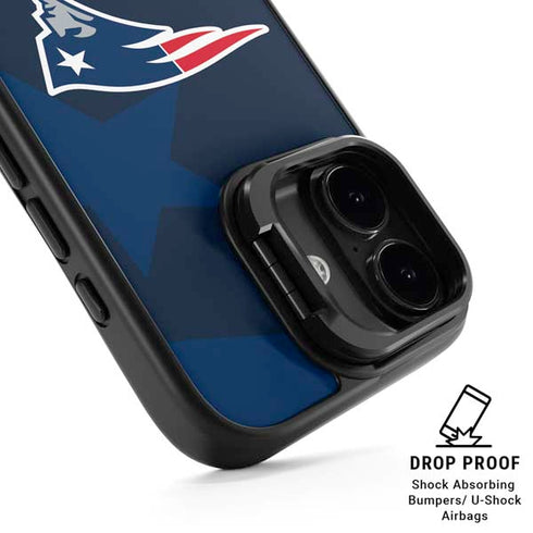 NFL New England Patriots Double Vision iPhone 17 Kickstand Case