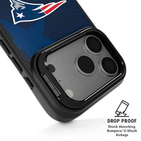 NFL New England Patriots Double Vision iPhone 17 Pro Max Kickstand Case
