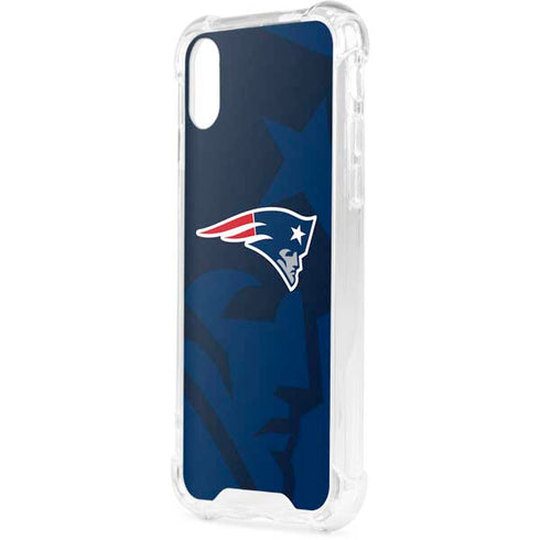 NFL New England Patriots Double Vision iPhone XS Clear Case